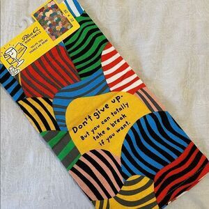Blue Q Cotton Dish Towel  Don’t Give Up